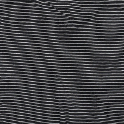 Preloved Urban spirits Womens Black Striped  Basic T-Shirt Size L - Label