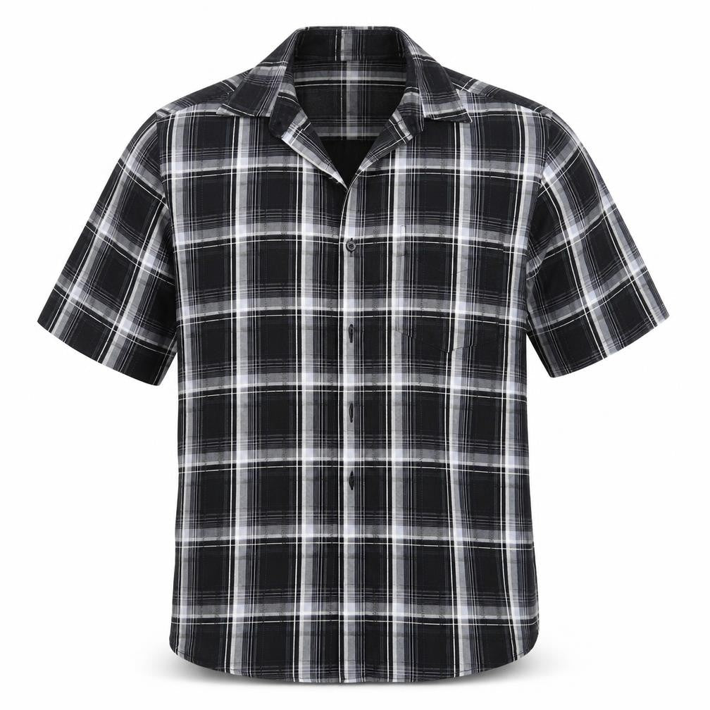 F&RF Mens Blue Check   Button-Up Size S