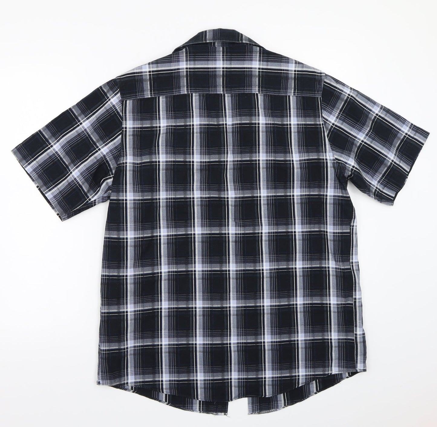 F&RF Mens Blue Check   Button-Up Size S