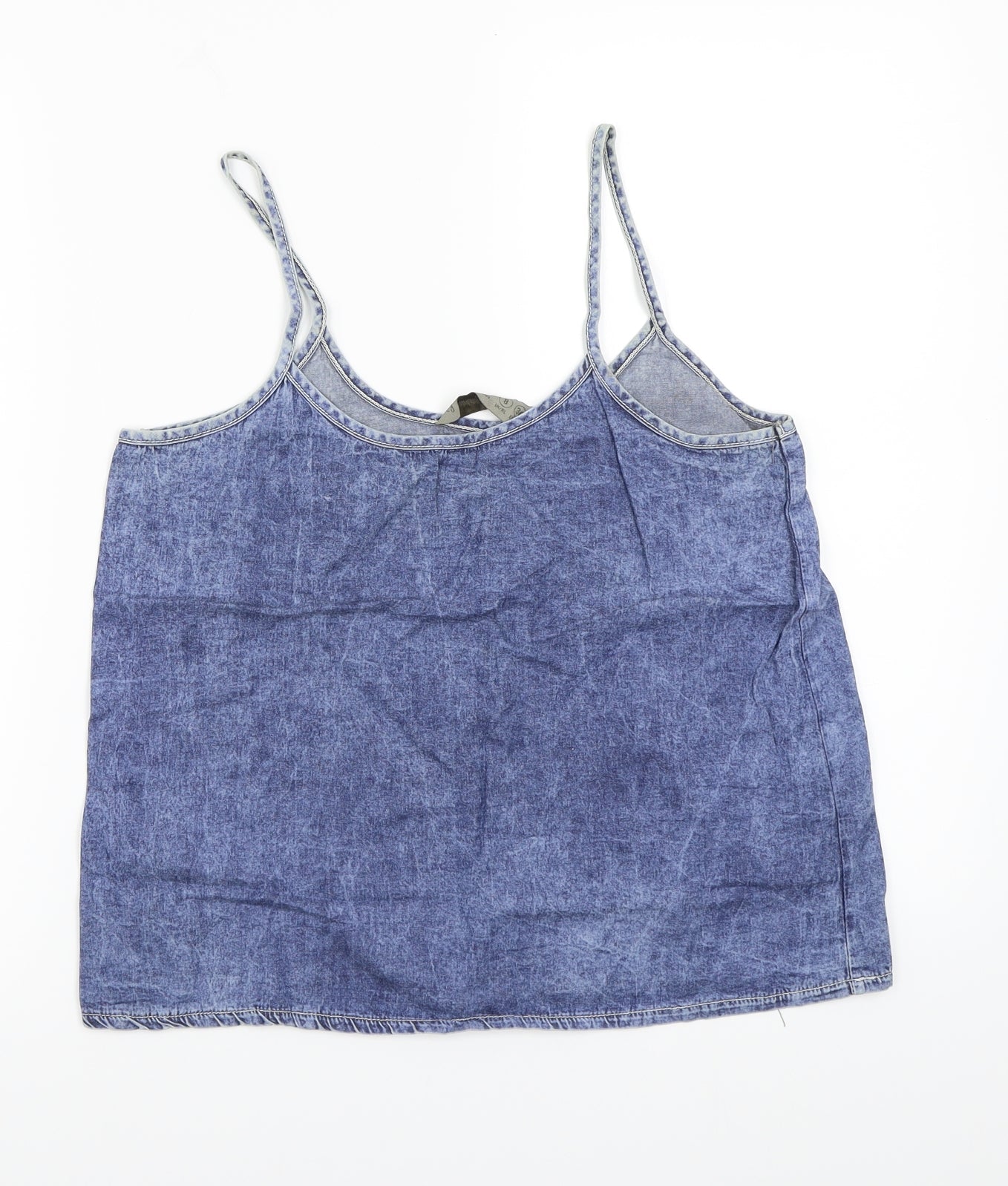 Denim & Co. Womens Blue   Basic Tank Size 8
