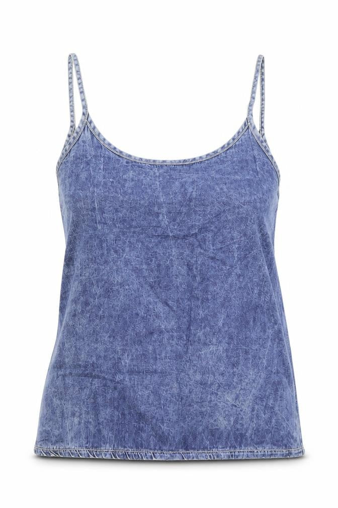 Denim & Co. Womens Blue   Basic Tank Size 8