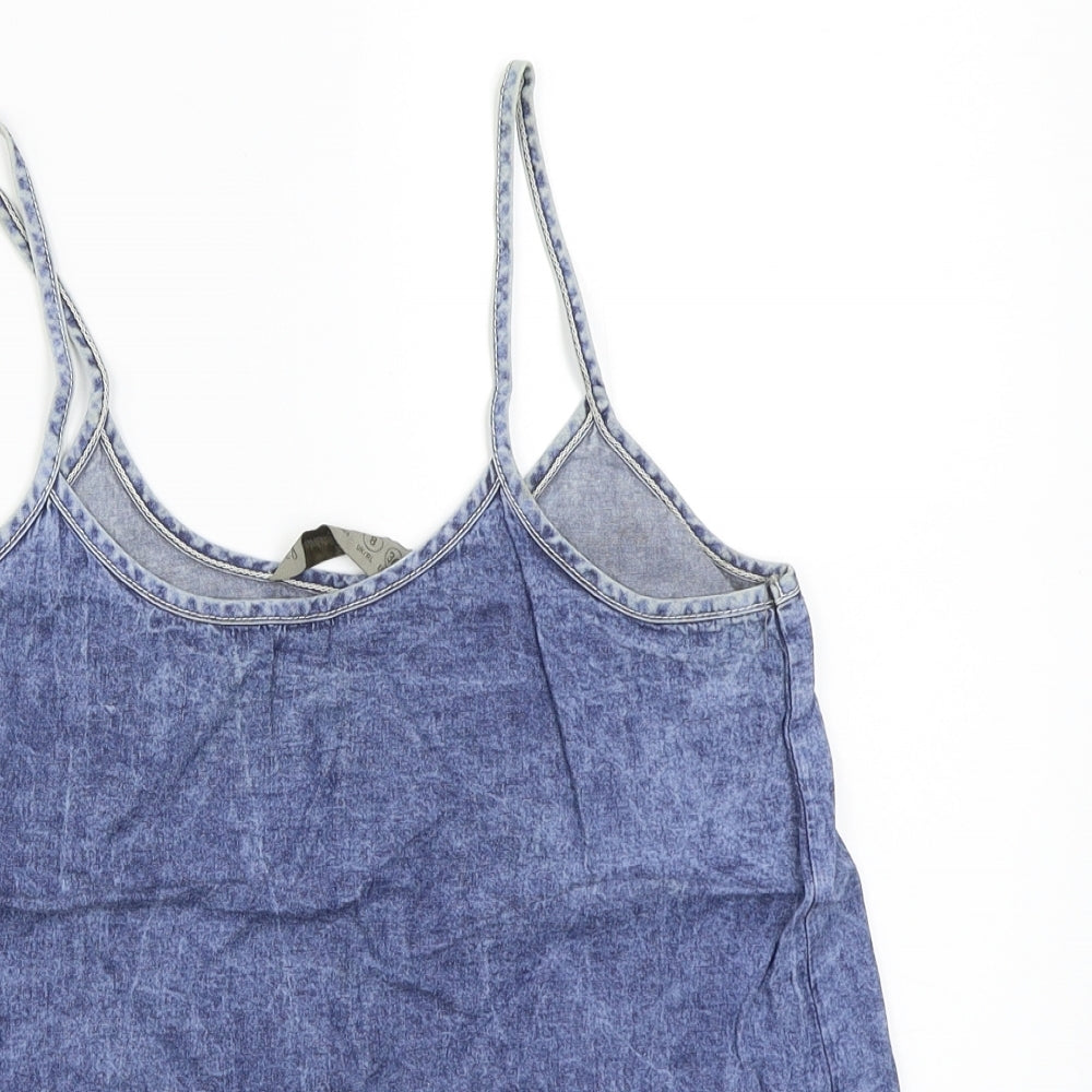 Denim & Co. Womens Blue   Basic Tank Size 8