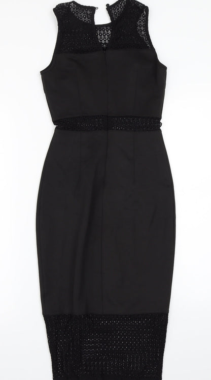 Preloved Pink Boutique Womens Black   A-Line  Size 8 - Back