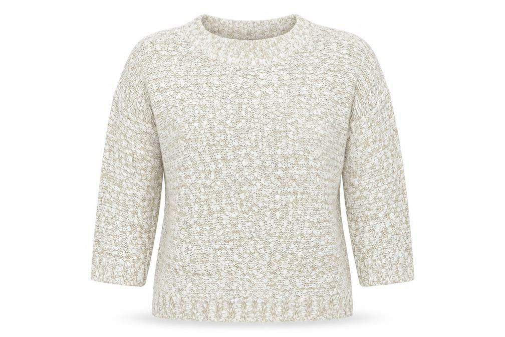 Bonmarché Womens Beige Pullover Jumper Size S