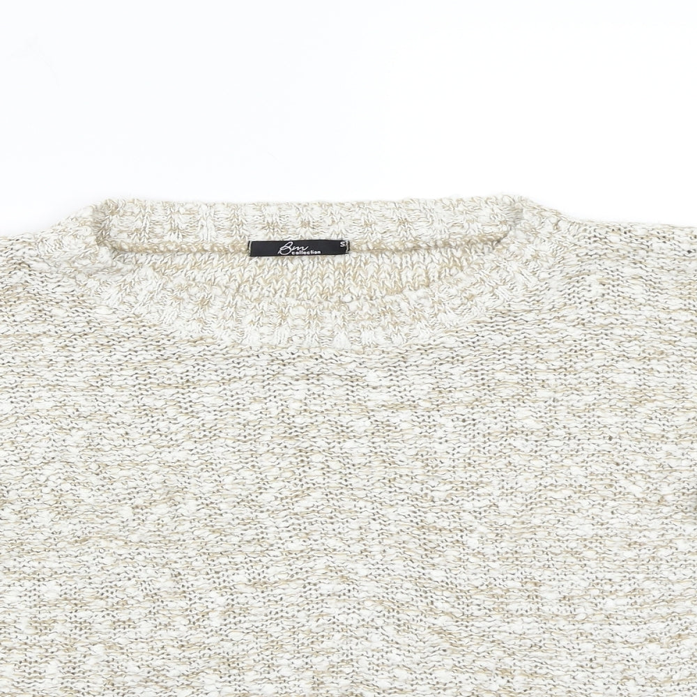 BM Womens Beige   Pullover Jumper Size S