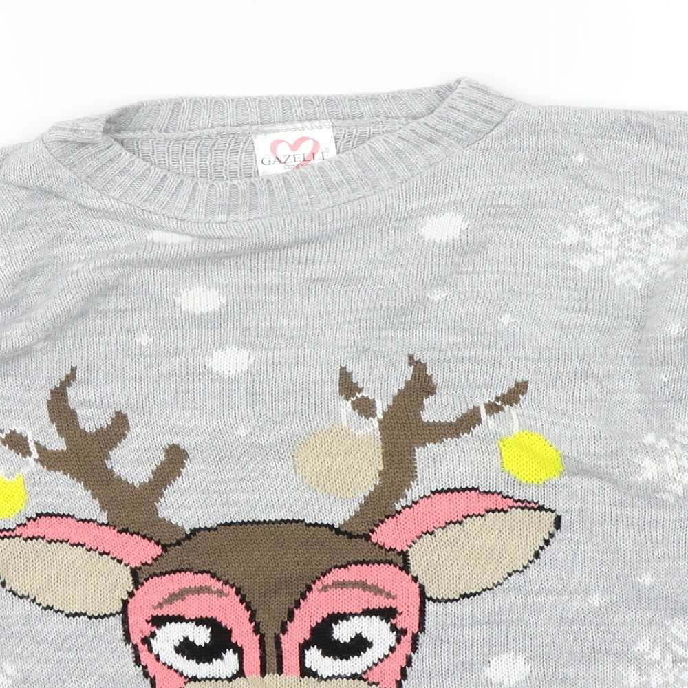 Gazelle Womens Grey   Pullover Jumper Size M