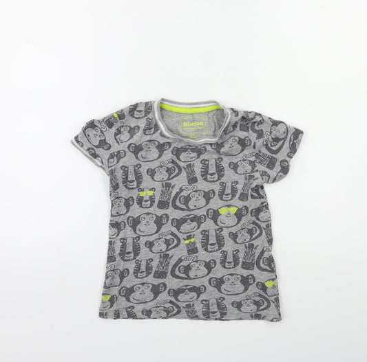 Blue Zoo Boys Grey   Basic T-Shirt Size 4-5 Years