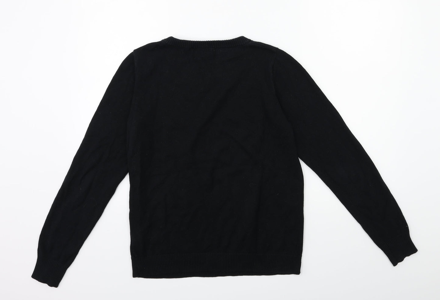 ROJ & BOBY Womens Black  Knit Pullover Jumper Size S