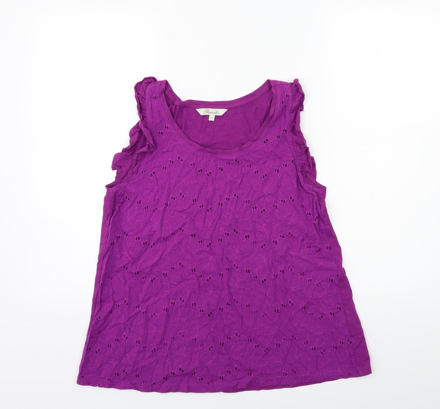 Peacocks Womens Purple   Basic Tank Size 12