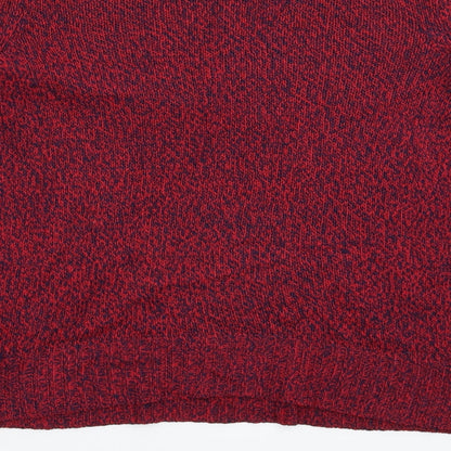 Divided Womens Red  Knit Pullover Jumper Size XS