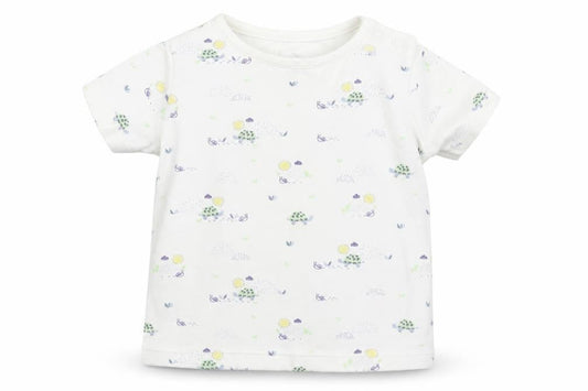 F&F Baby White Floral  Basic T-Shirt Size 3-6 Months