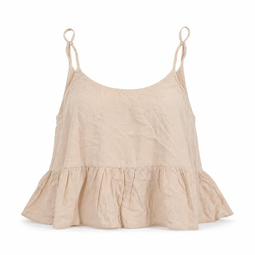 Topshop Womens Beige   Basic Tank Size 6