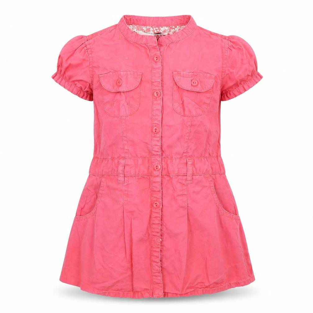 Earlydays Girls Pink   Shirt Dress  Size 18-24 Months