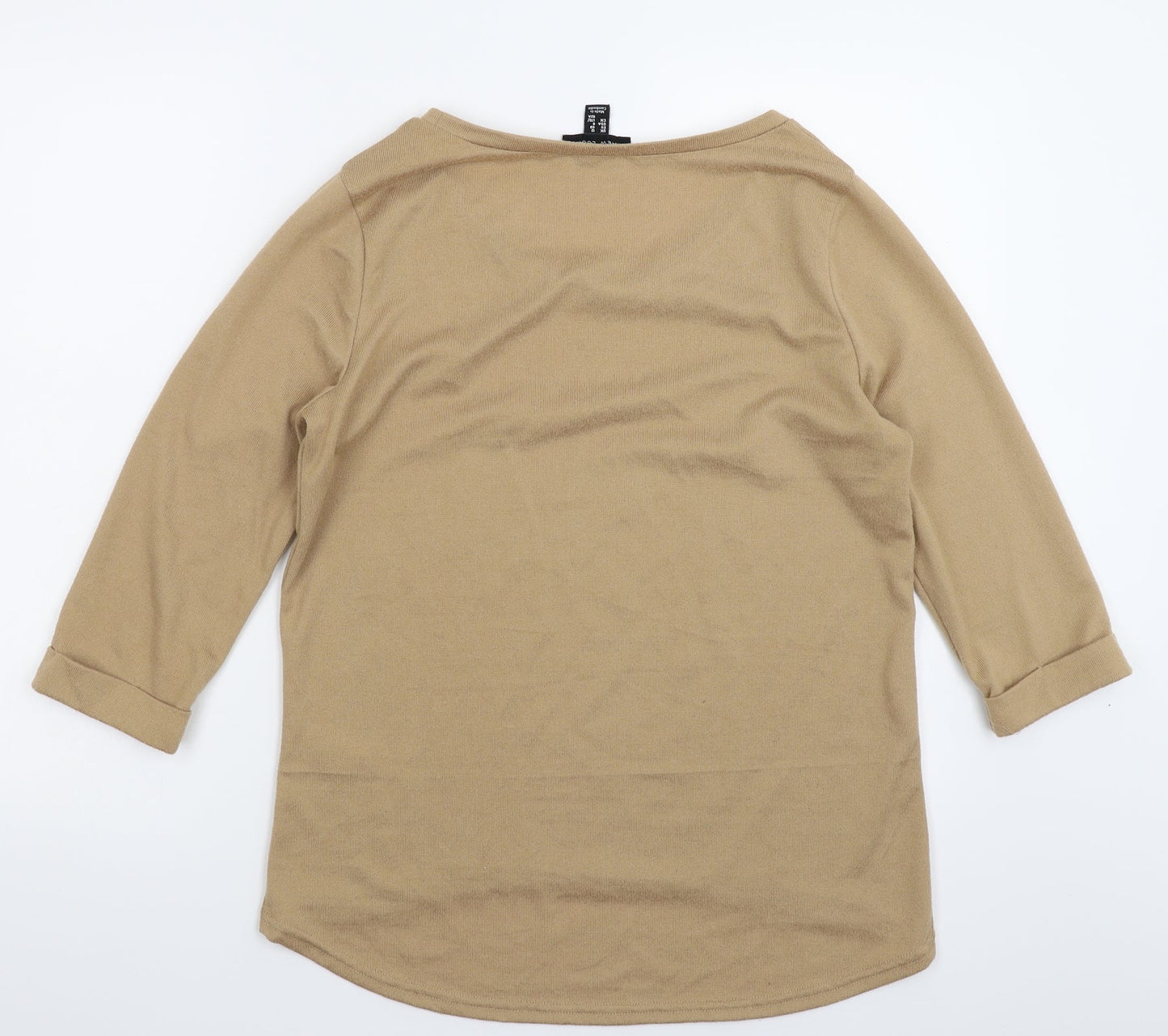 New Look Womens Beige  Knit Pullover Jumper Size 12