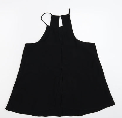 Preloved River Island Womens Black   Basic Tank Size 10 - Back