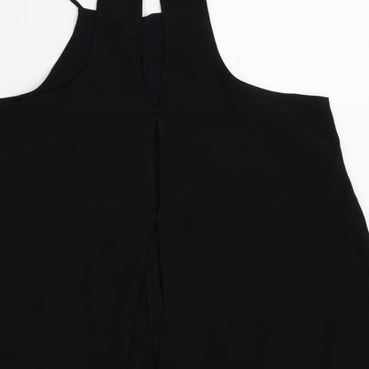 Preloved River Island Womens Black   Basic Tank Size 10 - Label