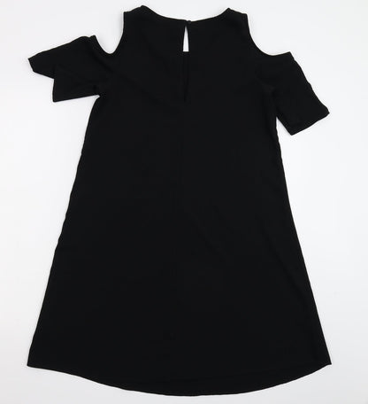 Preloved Marks and Spencer Womens Black   Fit & Flare  Size 10 - Back