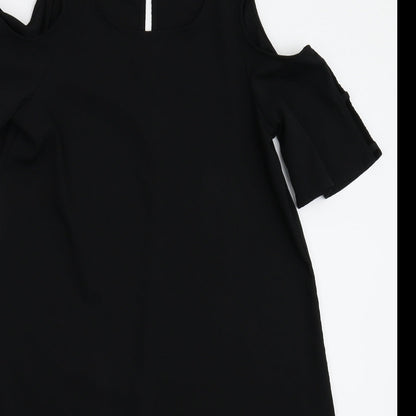 Preloved Marks and Spencer Womens Black   Fit & Flare  Size 10 - Detail