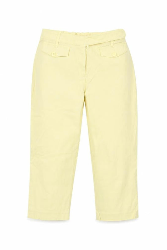 Preworn Womens Yellow  Denim Cropped Jeans Size 32 L20 in
