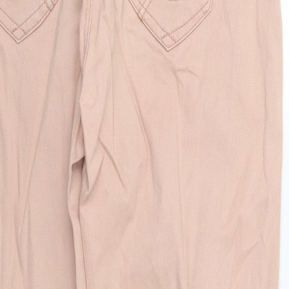 HOT Womens Pink  Denim Skinny Jeans Size 12 L25 in