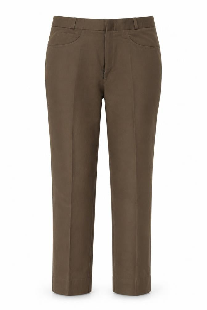 Preworn Womens Brown  Denim Trousers  Size 36 in L26 in