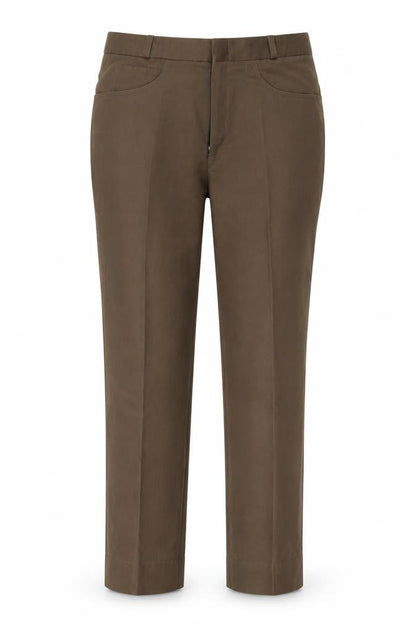 Preworn Womens Brown  Denim Trousers  Size 36 in L26 in