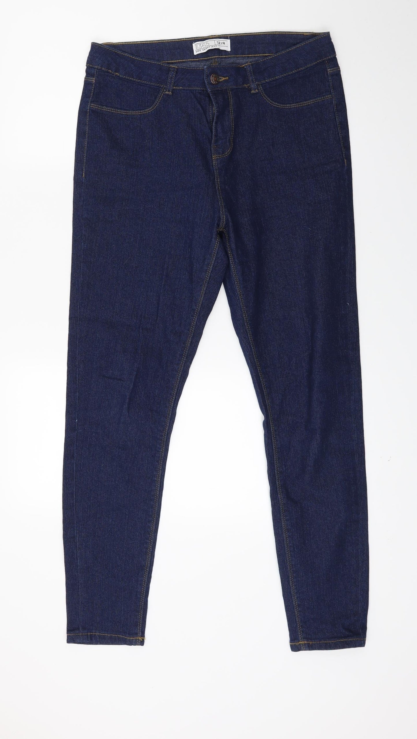 Matalan Womens Blue  Denim Skinny Jeans Size 12 L26 in