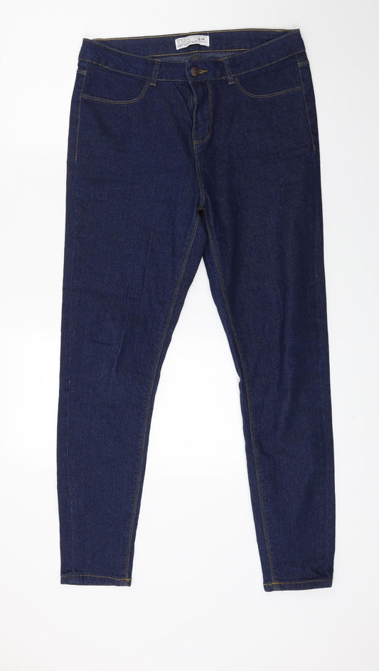 Matalan Womens Blue  Denim Skinny Jeans Size 12 L26 in