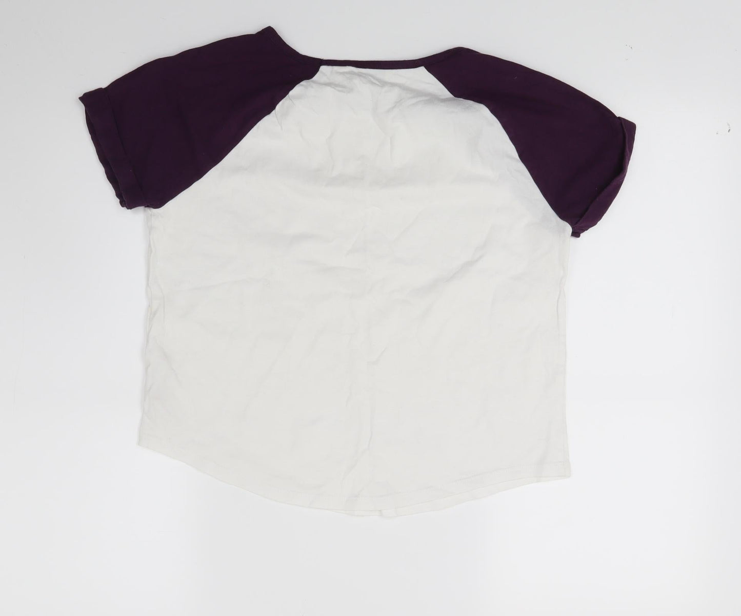 Jack Wills Womens White  Jersey Basic T-Shirt Size 8