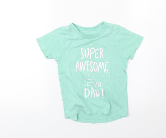 Nutmeg Girls Green   Basic T-Shirt Size 2 Years