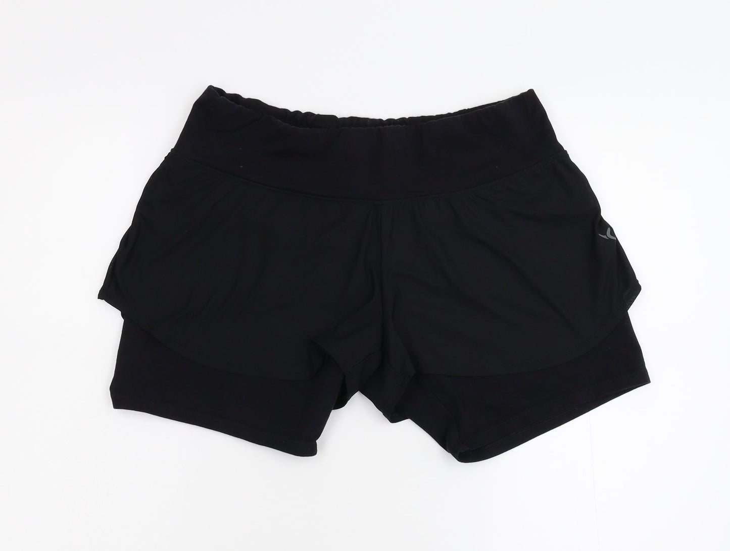 Preworn Womens Black   Sweat Shorts Size 28