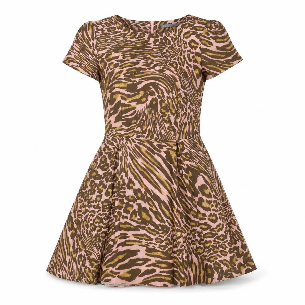 Love Womens Multicoloured Animal Print  Skater Dress  Size S