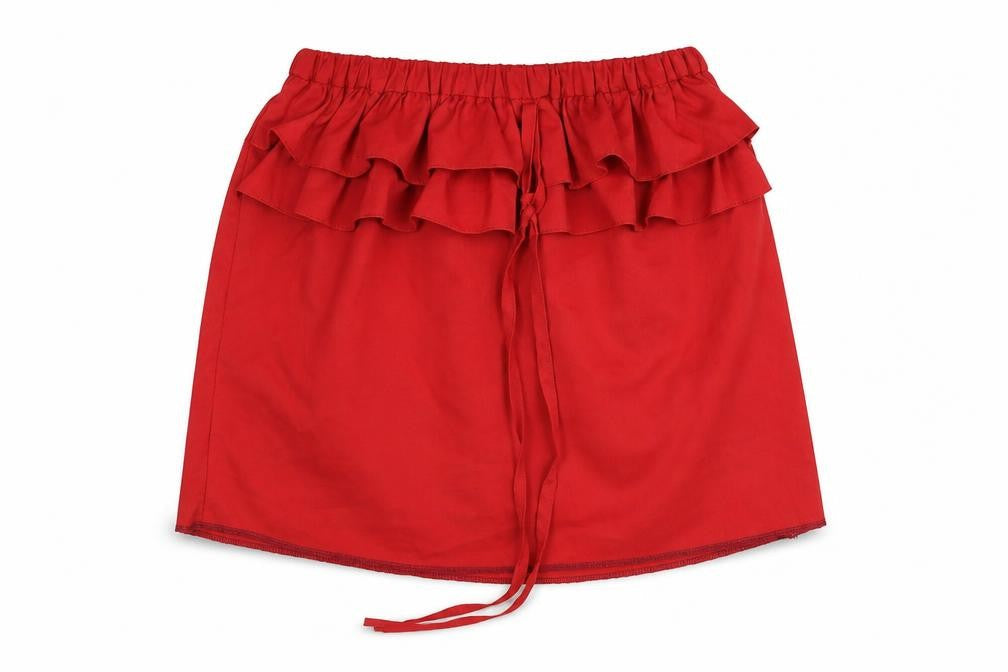 Preworn Girls Red   Mini Skirt Size M