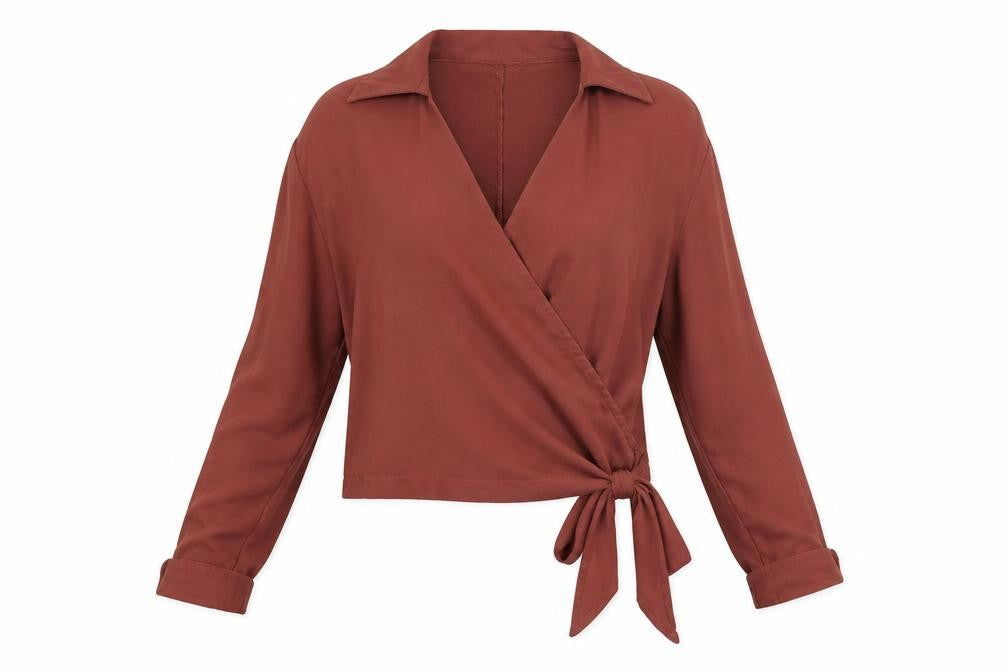 prettylitlething Womens Beige   Basic Blouse Size 8