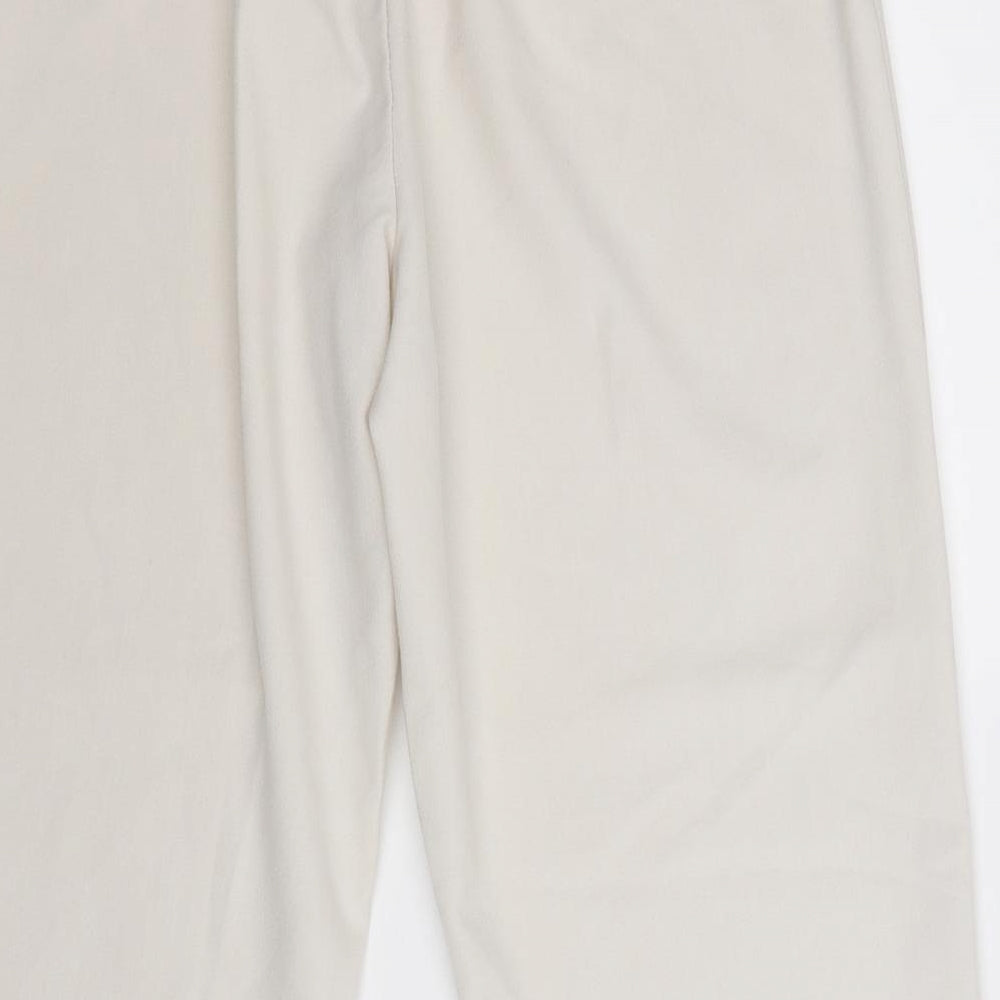 mixed fibres Womens Beige   Trousers  Size 16 L24 in