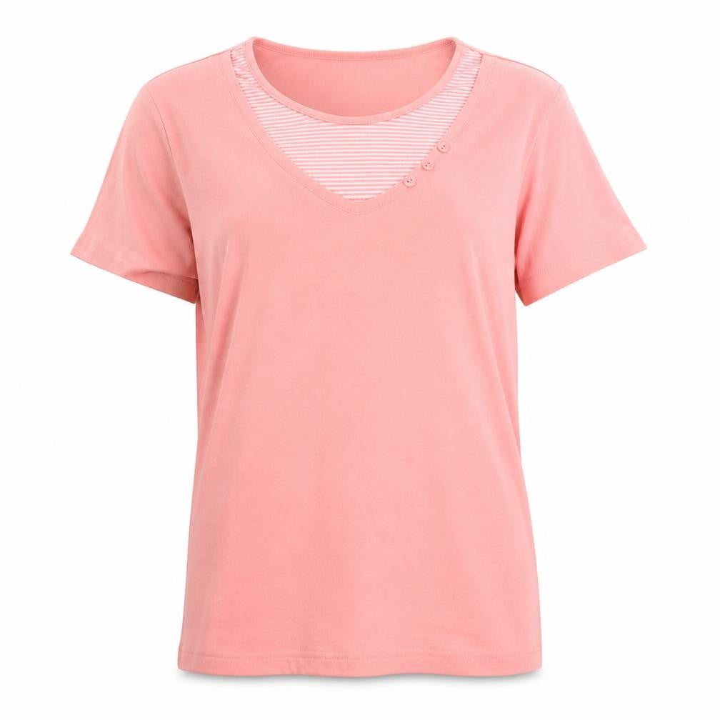 Bonmarché Womens Pink Basic T-Shirt Size M