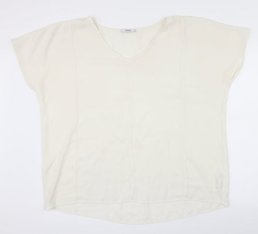 George Womens Beige   Basic Blouse Size 14