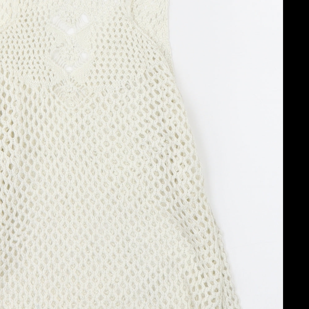 FOREVER 21 Womens Beige  Knit Basic Blouse Size S