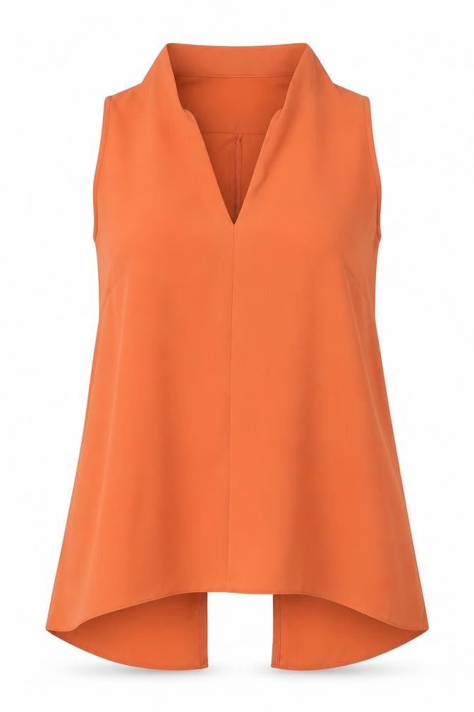 F&F Womens Orange   Basic Blouse Size 8