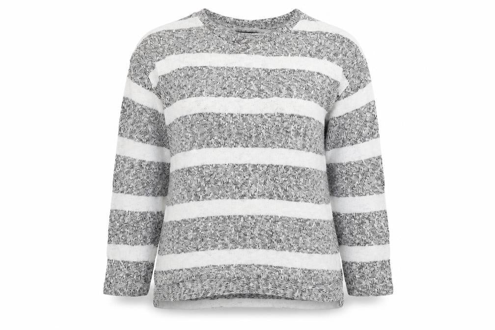 Atmosphere Womens Grey Striped  Pullover Jumper Size S