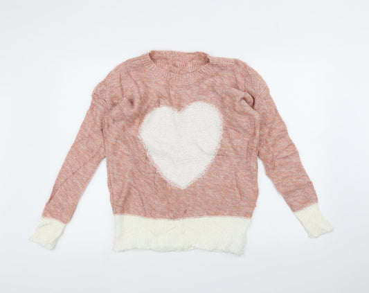 Preworn Womens Pink   Pullover Jumper Size 10