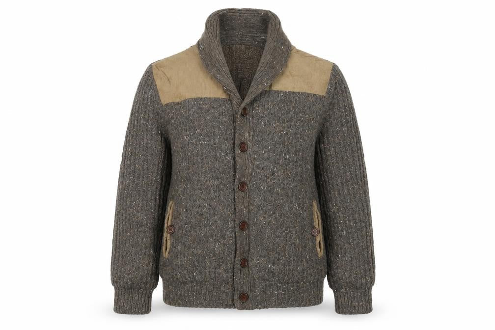 TU Womens Brown  Knit Jacket Coat Size M