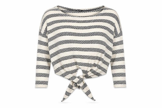 New Look Womens White Striped Knit Pullover Jumper Size M