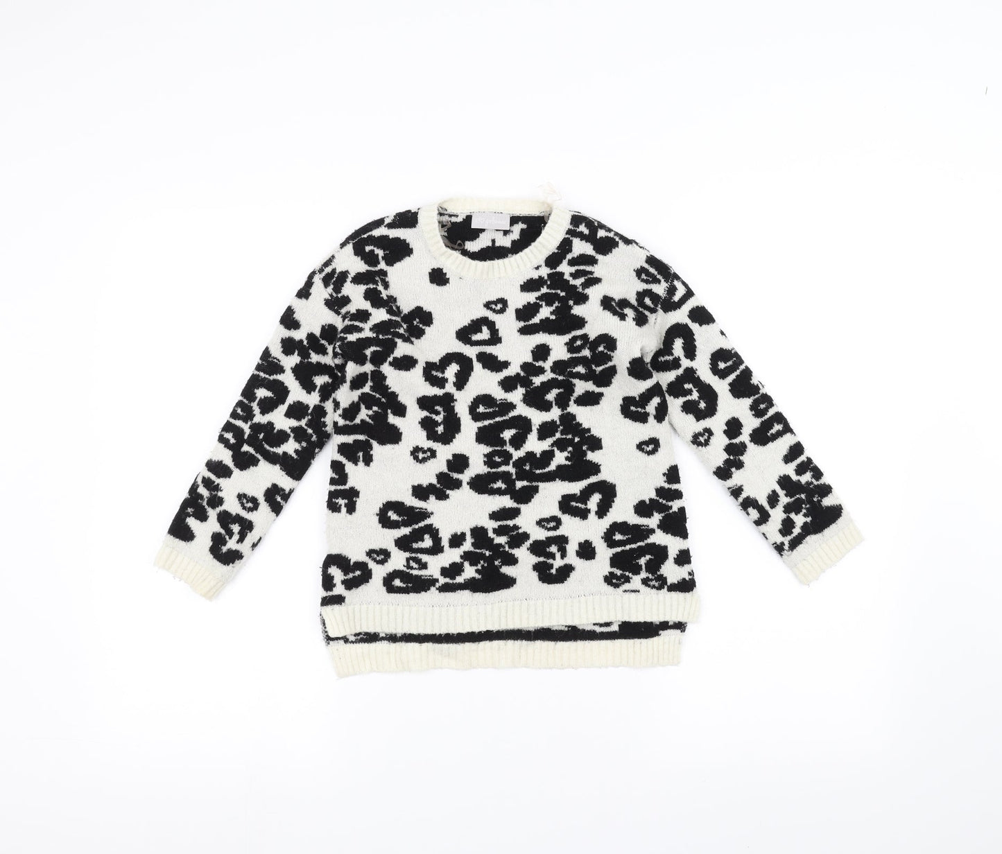 Matalan Boys White   Pullover Jumper Size 5 Years
