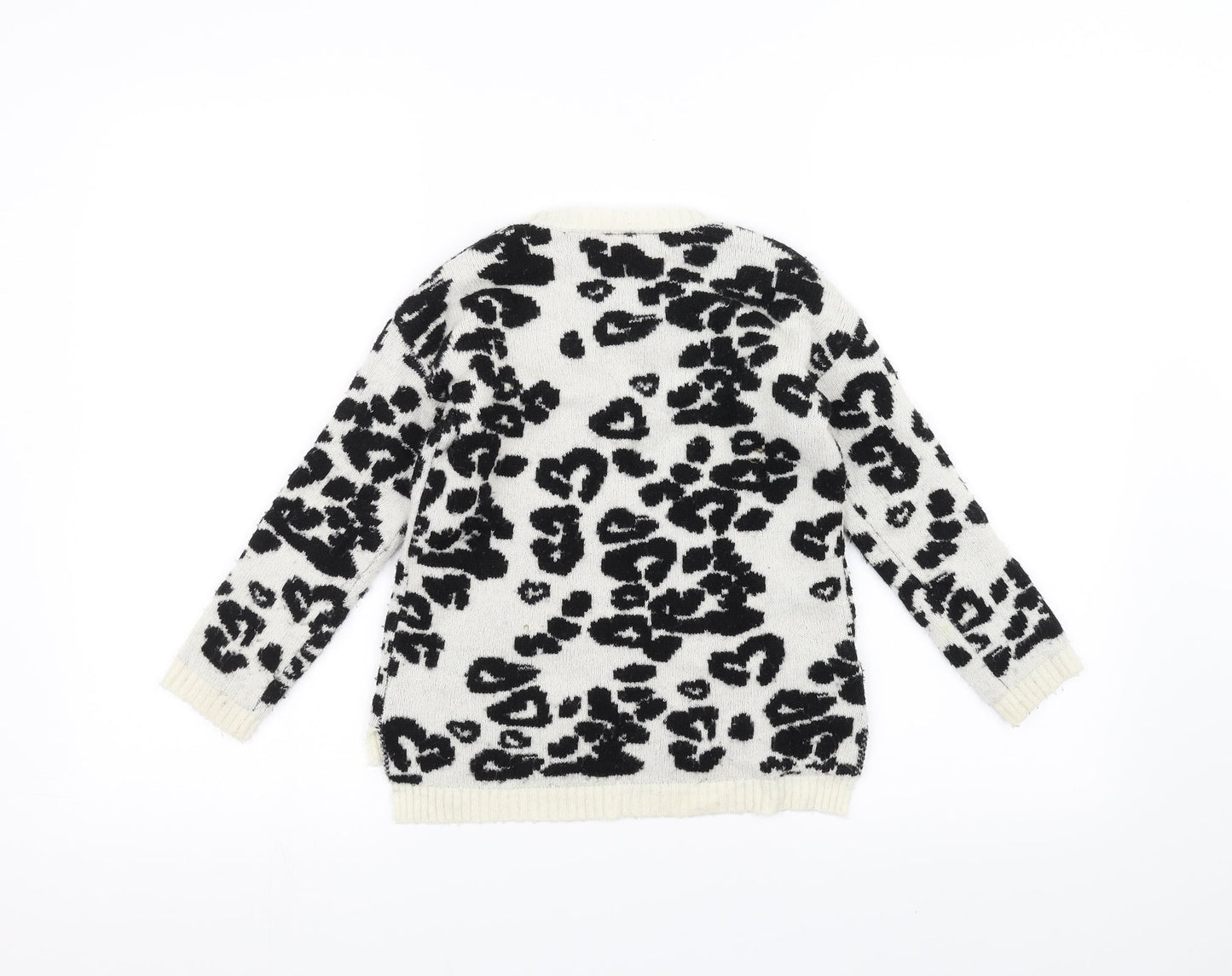 Matalan Boys White   Pullover Jumper Size 5 Years