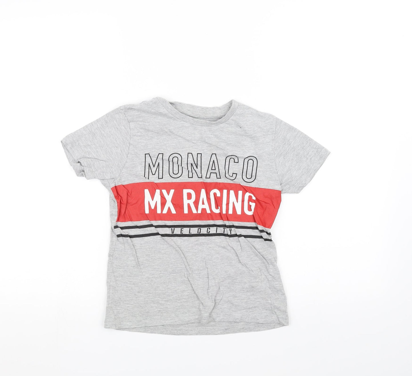 Pep&Co Boys Grey   Basic T-Shirt Size 8-9 Years
