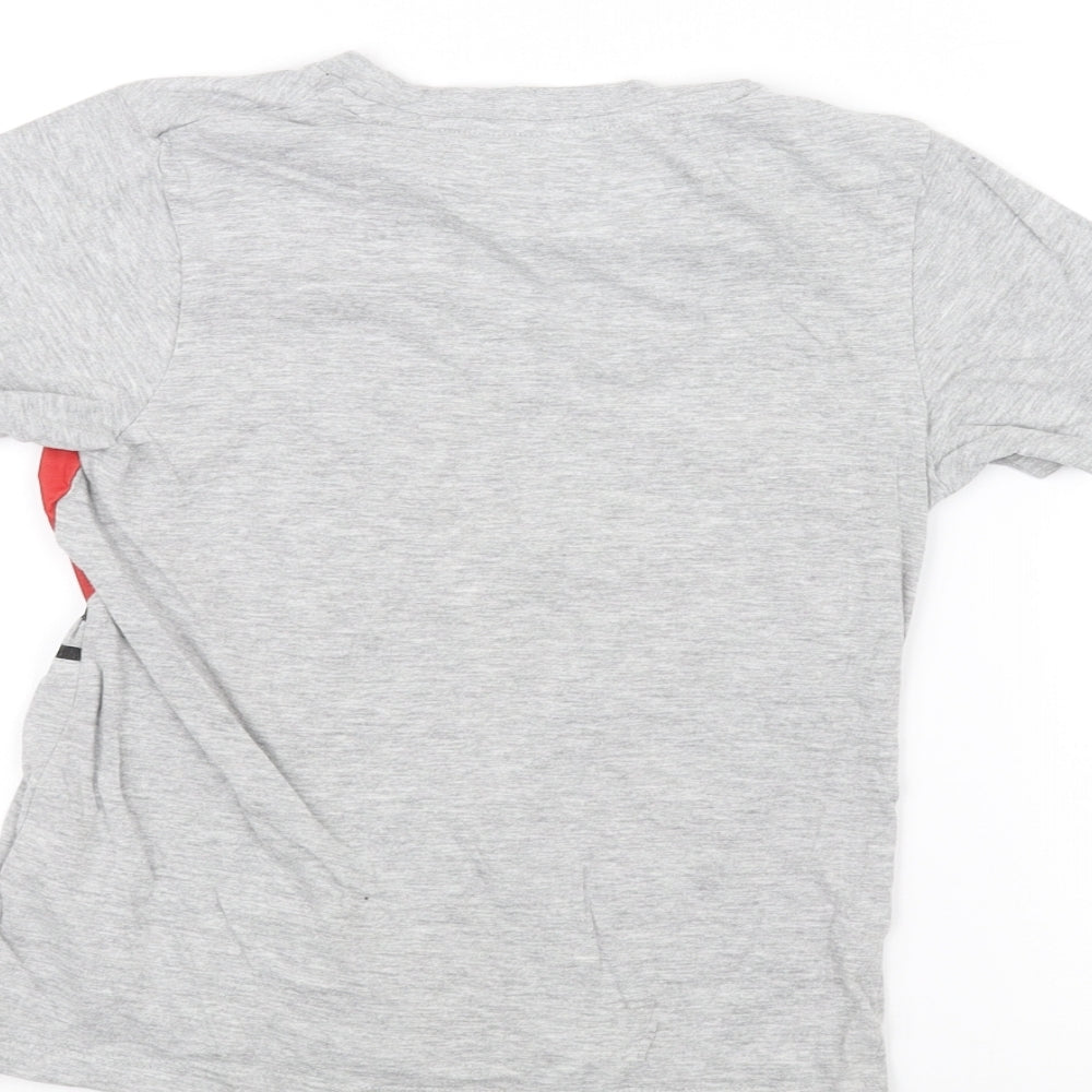 Pep&Co Boys Grey   Basic T-Shirt Size 8-9 Years