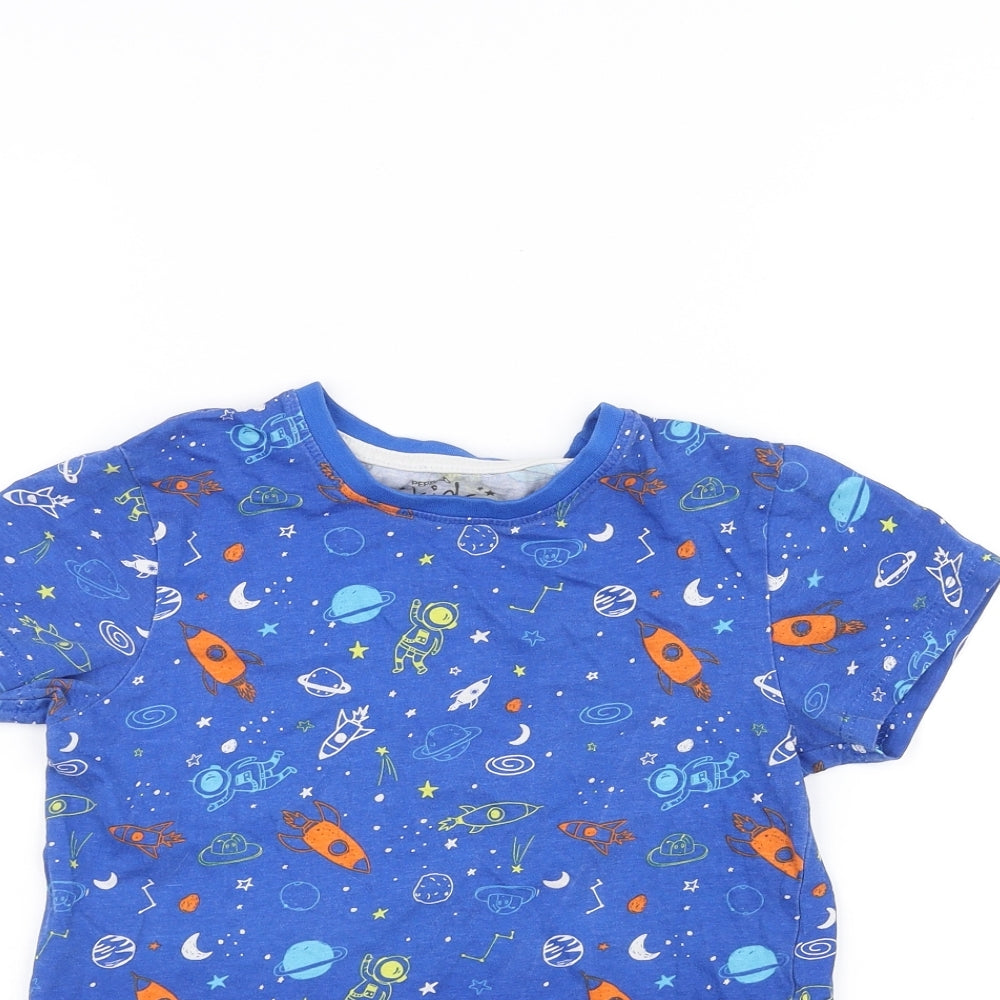 Pep&Co Boys Blue   Basic T-Shirt Size 6-7 Years