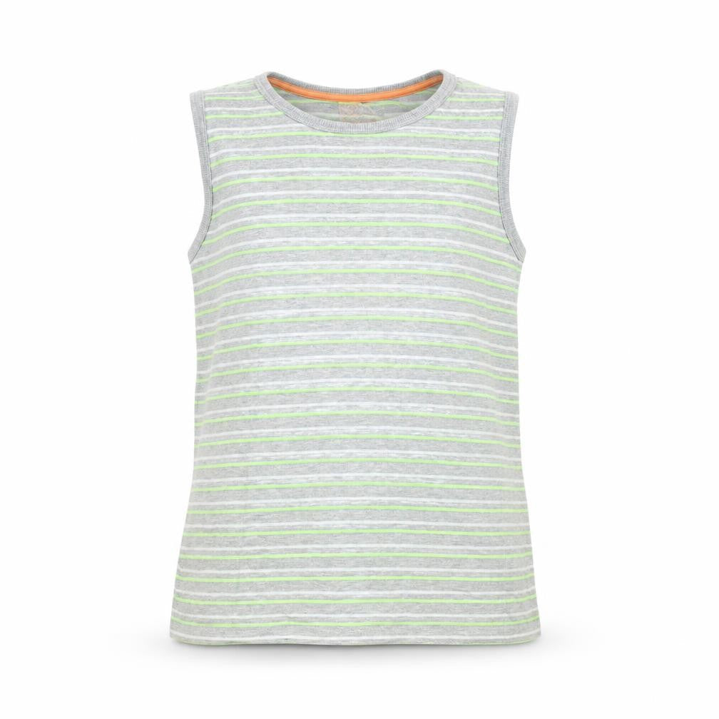 Urban Debt Boys Grey Striped  Basic Tank Size 12 Years