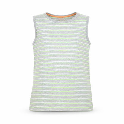 Urban Debt Boys Grey Striped  Basic Tank Size 12 Years